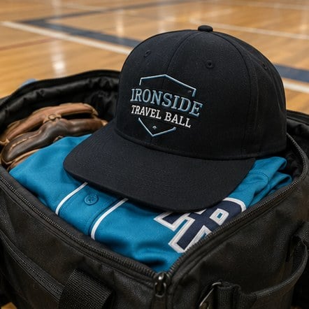 Custom youth baseball hats for travel and club teams