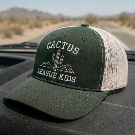 Personalized kids trucker hat