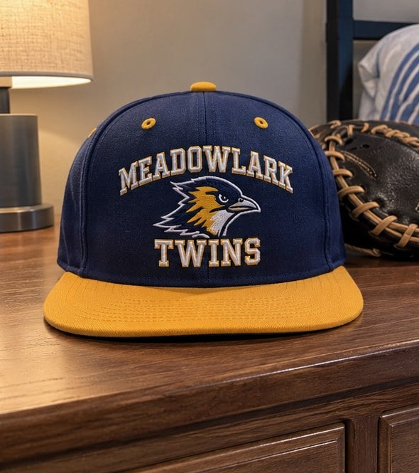 Youth baseball hats with a logo - customer photo